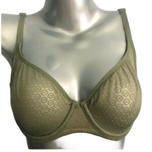 Victoria's Secret Olive Green Bra 38C Unlined
